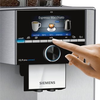 Siemens Kaffee-Vollautomat TI9558X1DE EQ.9 plus connect s500 Edelstahl