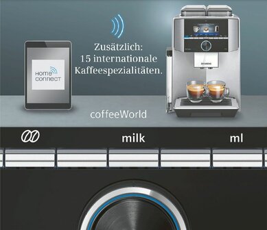 Siemens Kaffee-Vollautomat TI9578X1DE EQ.9 plus connect s700 Edelstahl