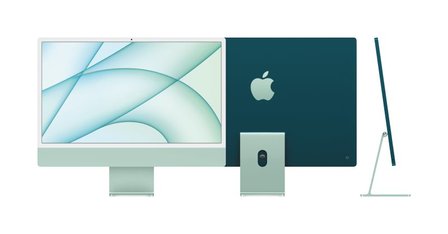 Apple All-in-One PC iMac 24&quot; Retina 4.5K 256GB, M1 Chip 8C CPU/8C GPU Silber/Gr&uuml;n/Blau/Rose