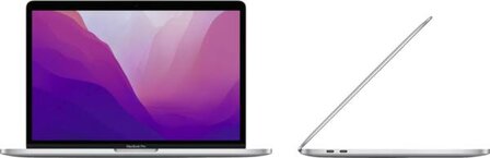 Apple Notebook MacBook Pro 13&quot; 512GB SSD/M2 Chip/8C CPU/10C GPU/8GB RAM Silber/Spacegrey