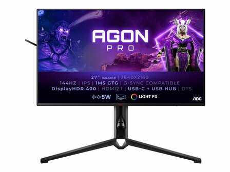 AOC Gaming AG274QS - AGON4 Series - LED-Monitor - QHD - 68.6 cm (27&quot;) - HDR