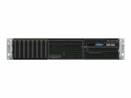 INTEL Server Barebone R2208WFTZSR S2600WFTR 1x PSU 1300Watt 1x HSBP SAS/NVMe Combo 8x 6,35cm 2,5Zoll Dual 10GbE RJ45 