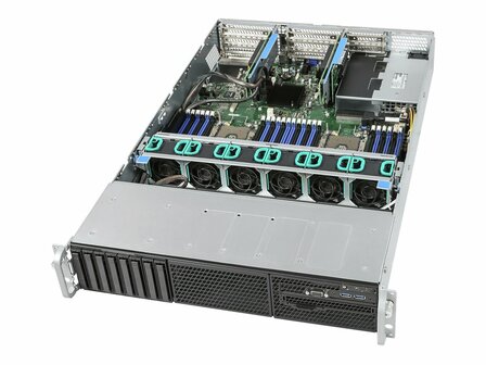 INTEL Server Barebone R2208WFTZSR S2600WFTR 1x PSU 1300Watt 1x HSBP SAS/NVMe Combo 8x 6,35cm 2,5Zoll Dual 10GbE RJ45 