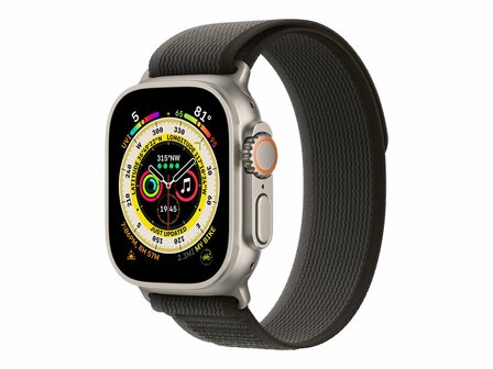 APPLE Watch Ultra GPS + Cellular 49mm Titanium Case with Black/Gray Trail Loop - S/M 