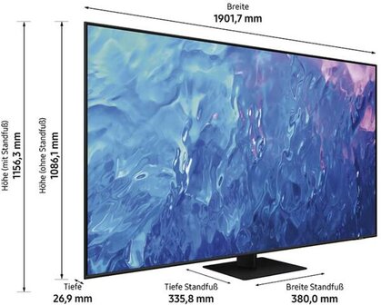 Samsung LED-Fernseher GQ85Q70CATXZG Titangrau