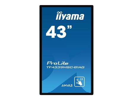 IIYAMA TF4339MSC-B1AG 109,22cm 43Zoll PCAP LED 1920x1080 12 Points Touch 16:9