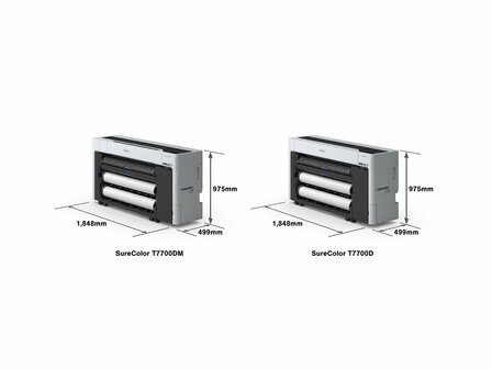 EPSON SureColor-T7700DM Duo Roll Multi-function Printer 3 ppm 