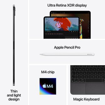 11-inch iPad Pro WiFi 1TB with Nano-texture Glass Black / Silver