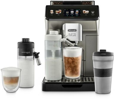 De&acute;Longhi Premium Kaffeevollautomat ECAM 450.86.T ELETTA EXPLORE Cold Brew Titan
