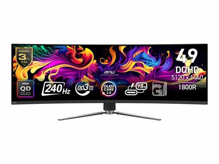 MSI MPG 491CQPXDE QD-OLED - OLED-Monitor - gebogen - 124.5 cm (49&quot;) - HDR