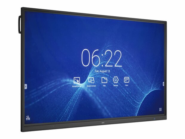 NEC MultiSync CB651Q (Infrared Touch) - 163.9 cm (65") Diagonalklasse LED-Display - interaktive Digital Signage - mit Touchscreen (Multi-Touch) - 4K UHD (2160p) 3840 x 2160 - direkt beleuchtete LED - Schwarz