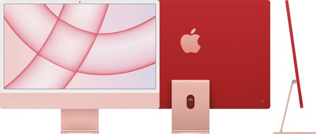 Apple All-in-One PC iMac 24" Retina 4.5K 256GB, M1 Chip 8C CPU/8C GPU Silber/Grün/Blau/Rose