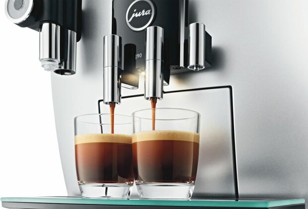 JURA Kaffee-Vollautomat J90 Jubiläumsgerät Brillantsilber