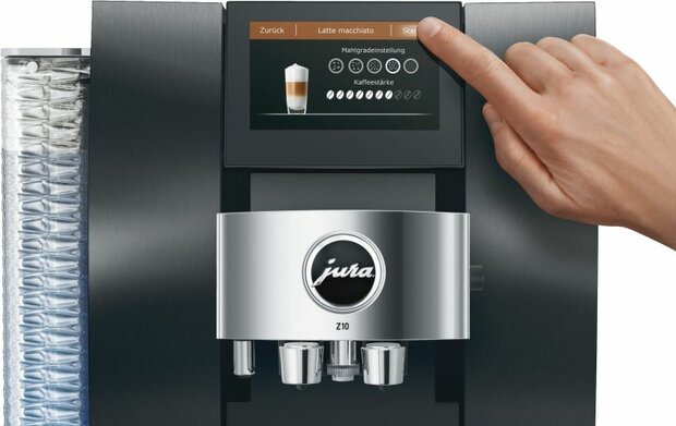 JURA Kaffee-Vollautomat Z10 (EA) Signature Line Aluminium Dark Inox