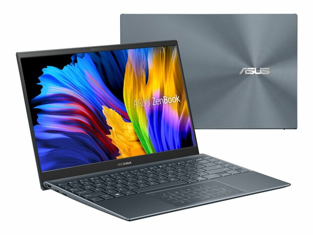 ASUS ZenBook 14 UM425UA-KI156R AMD Ryzen 5 5500U 35,65cm 14,0Zoll FHD matt 16:9 IPS 16GB 512GB SSD onbd R5 W10P Pine Grey