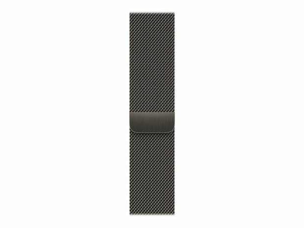 Apple Watch Series 7 (GPS + Cellular) - Graphite Stainless Steel - intelligente Uhr mit Milanaise Armband - Graphit - 32 GB