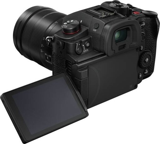 Panasonic Digitale Systemkamera DC-GH6LE (GH6 + LEICA ES12060) Schwarz