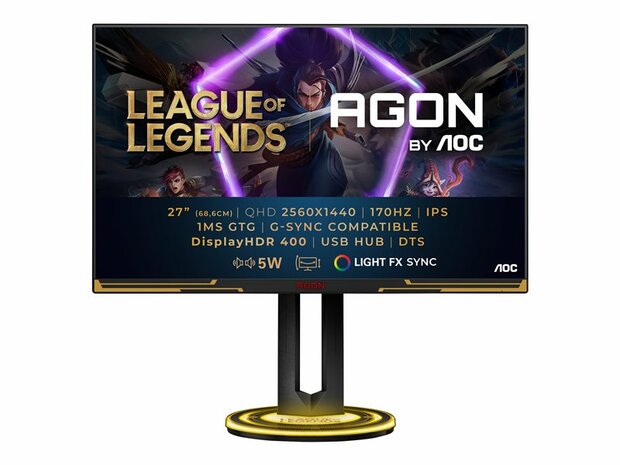 AOC Gaming AG275QXL - League of Legends Edition - AGON Series - LED-Monitor - QHD - 69 cm (27") - HDR