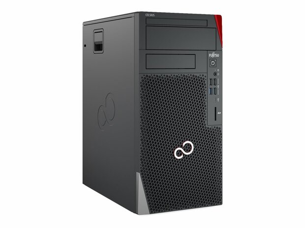 Fujitsu Celsius W5011 - Micro Tower - 1 x Core i7 11700K / 3.6 GHz - vPro - RAM 32 GB - SSD 512 GB 