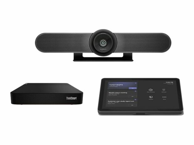  Bundle LOGITECH Small Room with Tap + MeetUp + Lenovo ThinkSmart Core for Microsoft Teams Rooms 