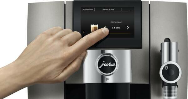 JURA Kaffeevollautomat J8 (EA) Midnight Silver / Pianowhite / Piano Black