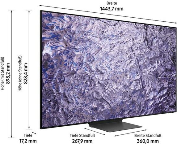 Samsung LED-Fernseher GQ75QN800CTXZG Titanschwarz