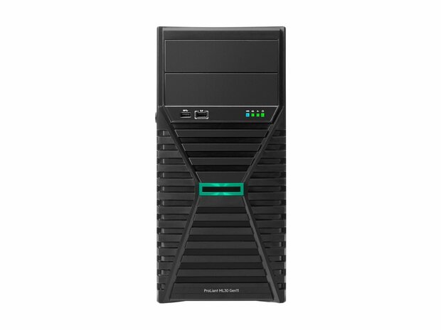 HPE ProLiant ML30 Gen11 Tower Xeon E-2436 6-Core 2.9GHz 1x16GB-U 8xSFF Hot Plug VROC 800W Server 